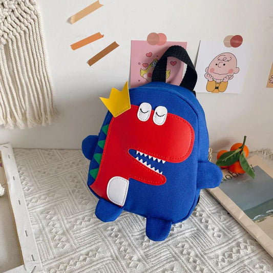 Kids Blue Backpack - Dinosaur