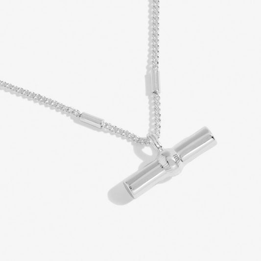 Joma Aura Silver Bar Necklace