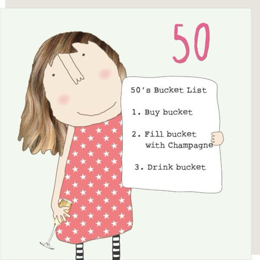 Rosie Card - 50 Bucket list female