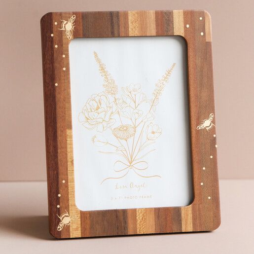 Bee Wooden Photo Frame 5x7"