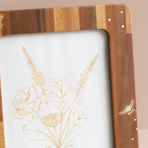 Bee Wooden Photo Frame 5x7"