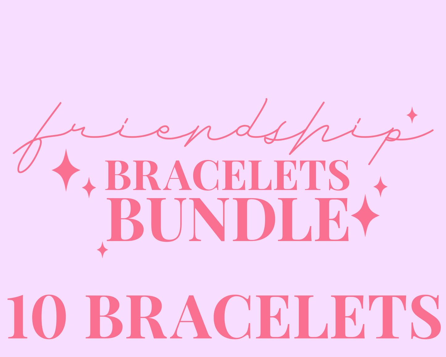 10x Taylor Swift Friendship Bracelet Bundle