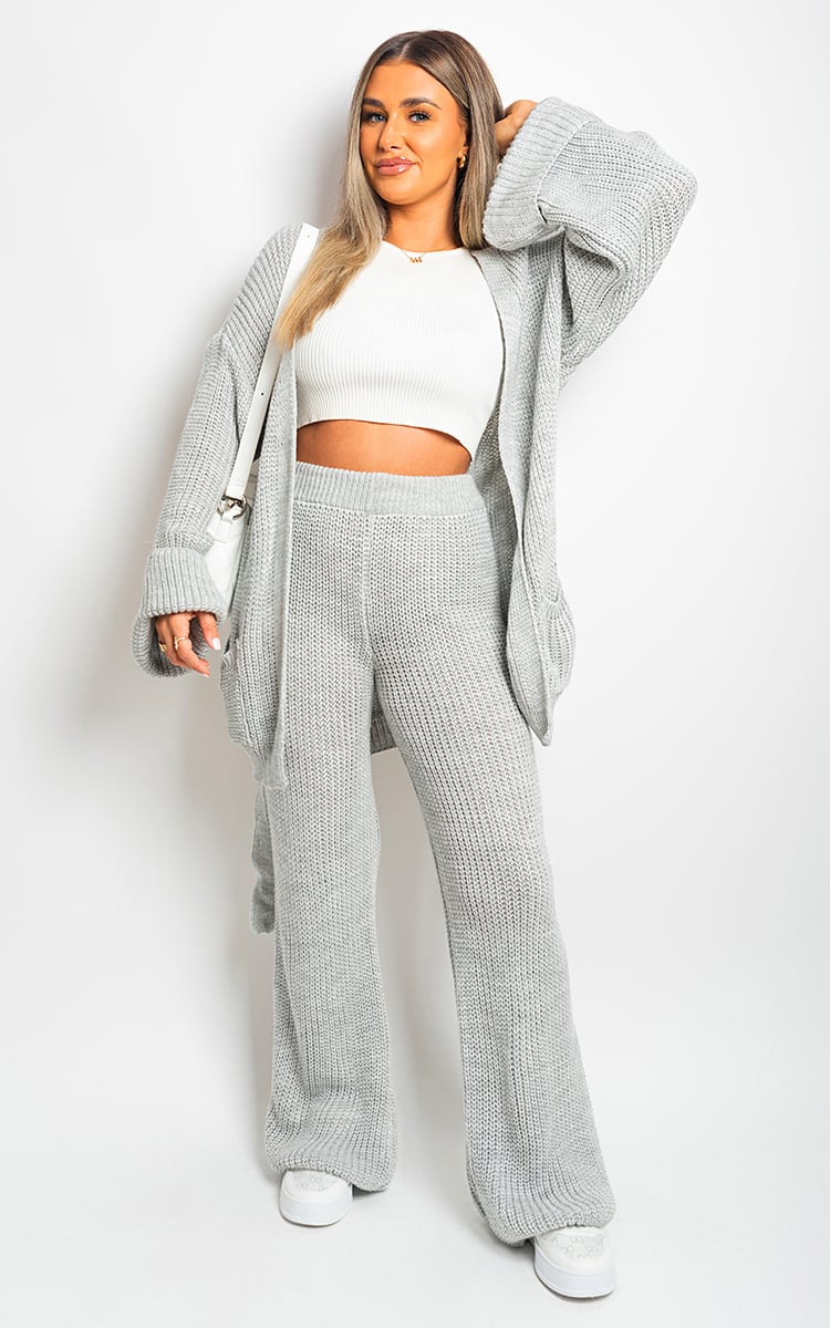 Belted Pocket Knit Co-ord Set