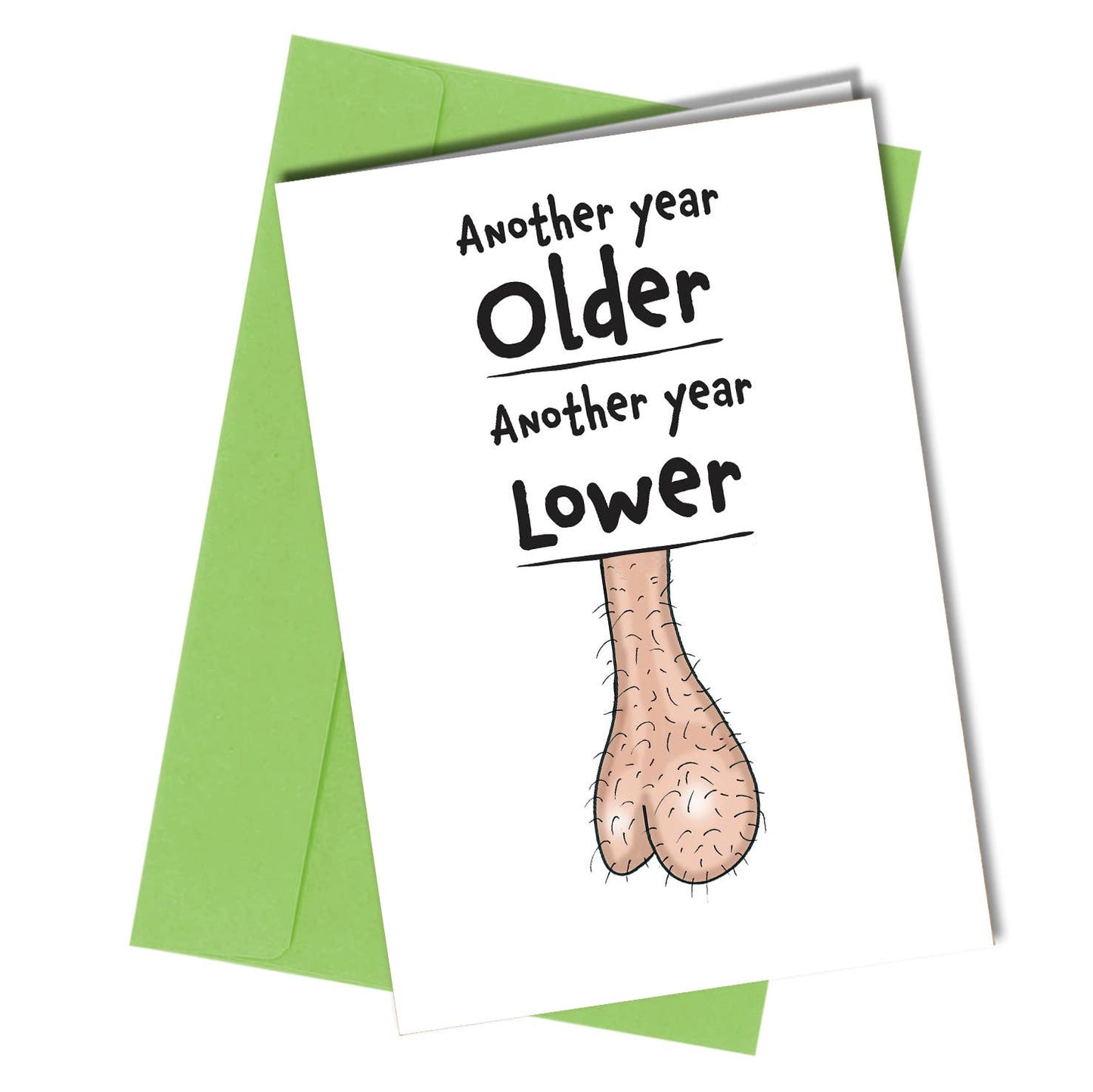 Another year lower / Funny Birthday card / Friend Dad